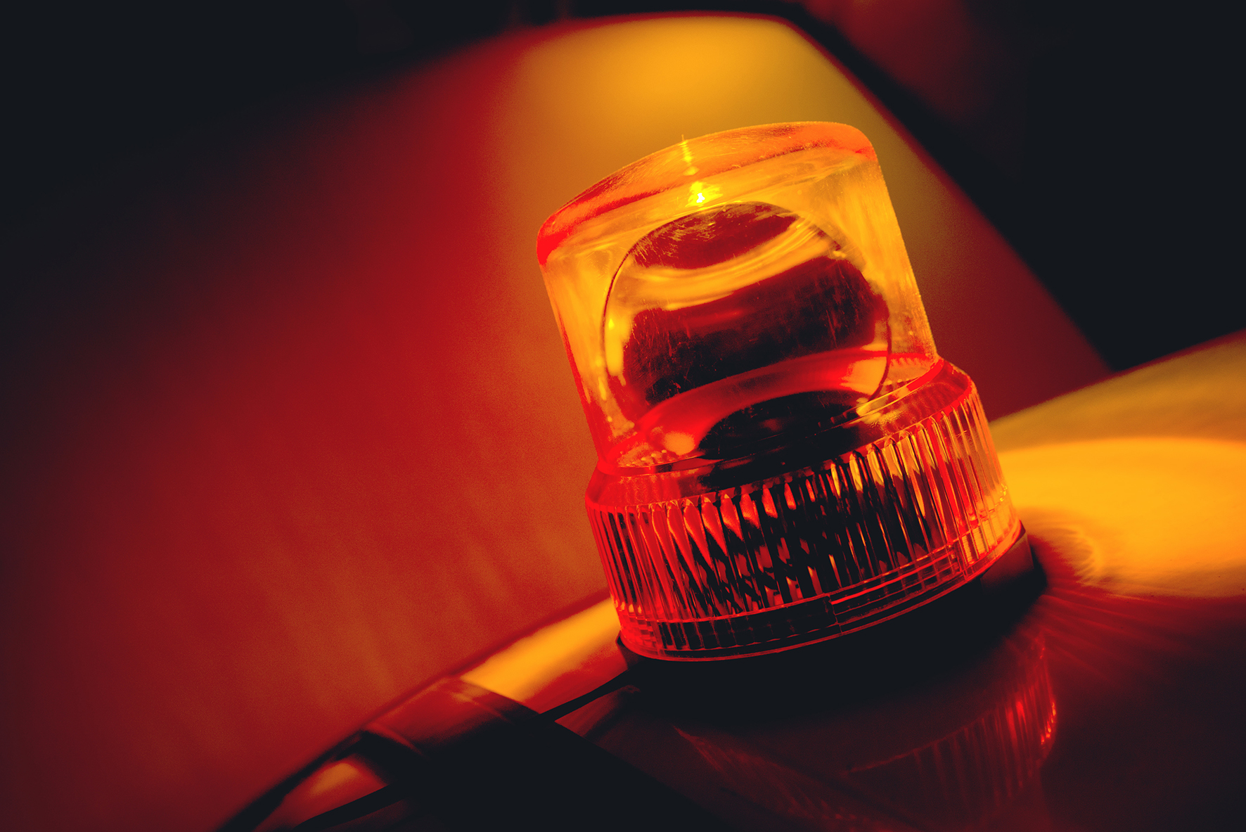 Orange Flashing And Rotating Light Trafficcenter Nederland